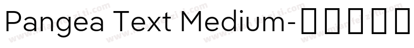 Pangea Text Medium字体转换
